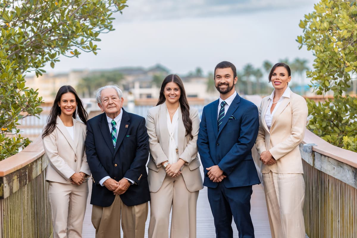 Lulich attorneys taking a group photo in Vero Beach.