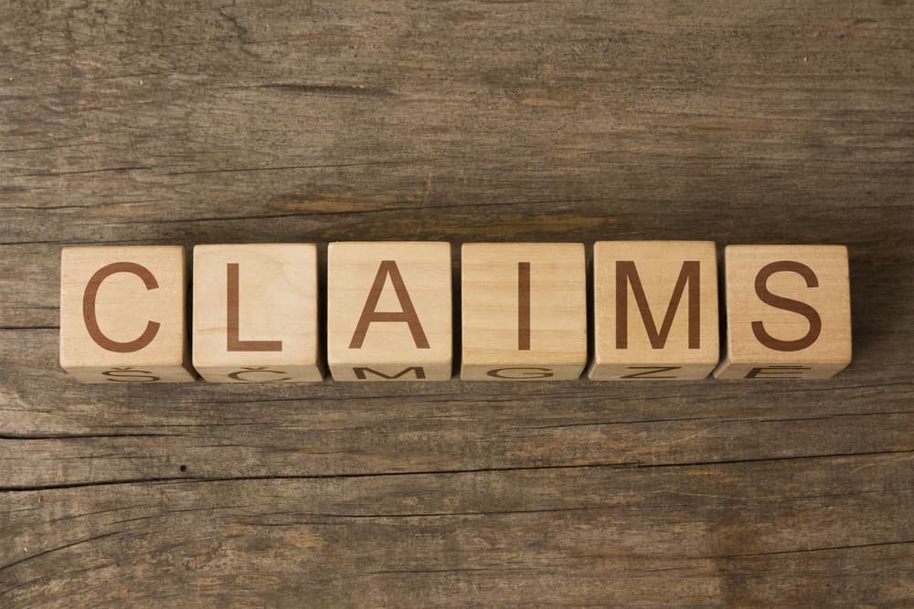 Word Claims written on wooden blocks