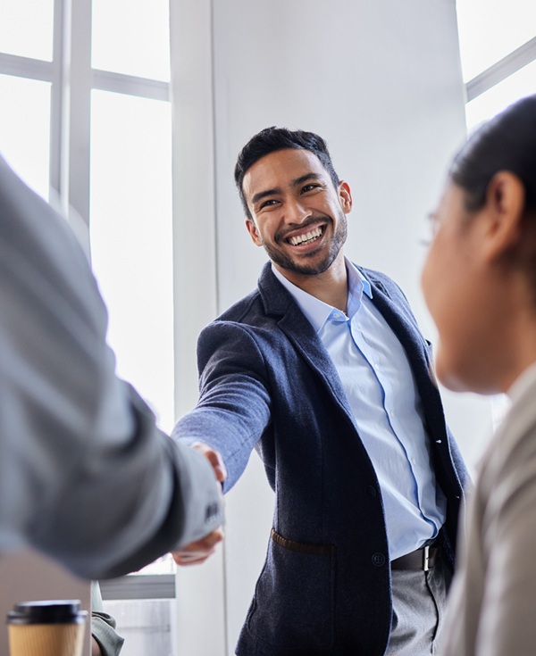Attorney smiling after a successful 1031 exchange